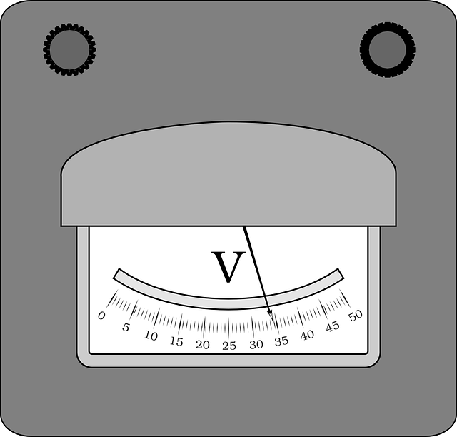 imagen de un voltímetro