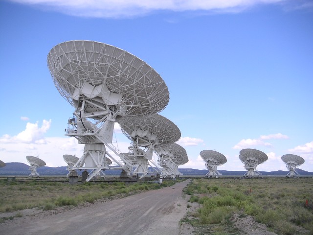 radiotelescopios ubicados en Nuevo México